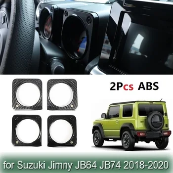 2PCS ABS com Fibra de Carbono Painel do Carro Tampa do Painel de Guarnição Para Suzuki Jimny Serra JB64 JB74 2018-2022 Acessórios de decoração