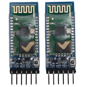2Pcs HC-05 6 Pinos de RF sem Fio Bluetooth Transceptor Escravo Módulo RS232 / TTL Para UART E Conversor Adaptador Para Arduino 0