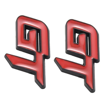 2X 3d Gt Logotipo da Etiqueta do Carro do Carro da forma de Decoração Autocolante Para Ford Mustang Foco 2 3 Fiesta, Mondeo Ranger Mk2 Vermelho+Preto 0