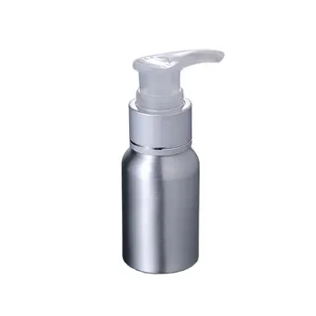 30ml de Alumínio, garrafa de imprensa da bomba de prata colar de loção emulsão soro fundação cuidados com a pele cosméticos embalagem 0