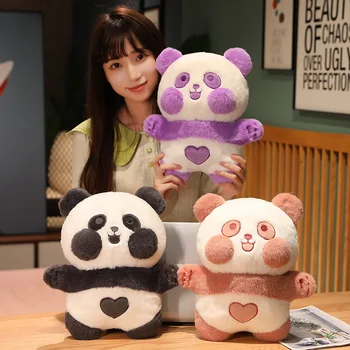 38cm Kawaii 5 Cores Suaves Amor Panda de Pelúcia Boneca, Brinquedos do Animal Bonito de Pelúcia Office Travesseiro Nap Conforto de Casa Almofada Menina Presentes Crianças 2