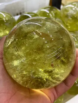 40-100mm Natural topázio bola de cristal de quartzo bola de cura decoração
