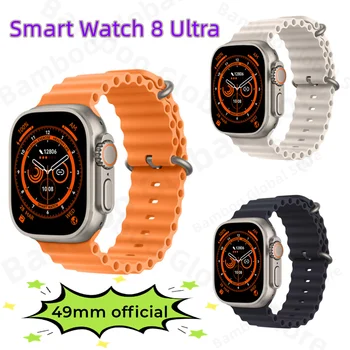 49mm Smart Watch Ultra NFC Série 8 Smartwatch Corpo Medição de Temperatura de Bluetooth Homens Mulheres Fitness Pulseira de Chamada de Resposta 0