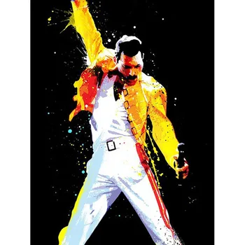 5D DIY Diamante Pintura Rainha da Banda de Freddie Mercury Bordado de Diamante Strass Fotos Completa de Diamante Mosaico Decoração presente