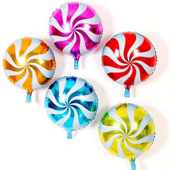5PCS/MONTE 18Inch Folha de Alumínio Balão Candy Color Balões de Casamento de dia dos Namorados de Aniversário da Festa de Aniversário de Decorações Globo 0