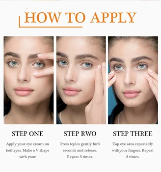5PCS Remover olheiras Soro Sacos de Olho Elevador Empresa de Branqueamento de Creme de Ácido Hialurônico Anti-Rugas Massagem Anti Envelhecimento Olhos de Cuidados 4
