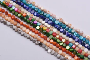 5x6mm natural shell irregular esferas de pequeno shell esferas soltas esferas de fazer jóias pulseiras e colar 0