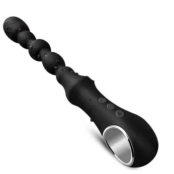 7 Frequência de Aquecimento Quintal Puxado Bead Anal, Vibrador para Homens Anal Esferas de Próstata Massager Plug anal Erótica Brinquedos Sexuais 1