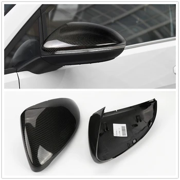 A Fibra de carbono Tampa do Espelho Para a Volkswagen VW Golf MK7 TSI GTI 2014-2018 Exterior do Carro da Vista Traseira Retrovisor Shell de Tampas de Substituição