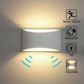 a lâmpada do corredor escada diodo emissor de indução do corpo humano simples estilo Nórdico família corredor lâmpada do quarto-de-cabeceira lâmpada de alumínio 0