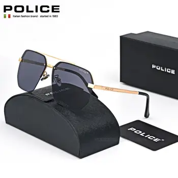 A POLÍCIA de Luxo, a Marca de Óculos de sol tendência da Moda Homens Polarizada UV400 o Design da Marca de Óculos Masculino Anti-reflexo de Condução Óculos 0