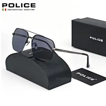 A POLÍCIA de Luxo, a Marca de Óculos de sol tendência da Moda Homens Polarizada UV400 o Design da Marca de Óculos Masculino Anti-reflexo de Condução Óculos 2
