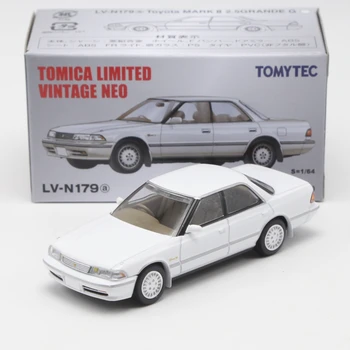A Takara Tomy Carro TLV N179A/B Toyota Mark II 2.5 Grande G JDM Edição Limitada de Simulação Liga Estático Modelo de Carro de Brinquedo de Presente 0