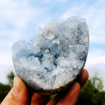 AAA+Natural lapis lazuli crystal cave cluster de cristal de quartzo amostra de minério curado
