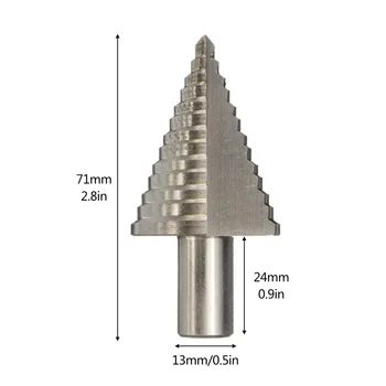 Abertura de orifício de Mandrilagem de Bits da Ferramenta de Poder do Metal Pagode de revestimento de Titânio de Aço de Alta Velocidade Rodada Lidar com Broca de 5 35mm