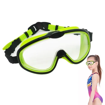 Adolescente Óculos de Natação de Crianças Quadro Grande Piscina de Água do Esporte Óculos à prova d'água Nadar Máscara de Mergulho Óculos UV Anti-Nevoeiro