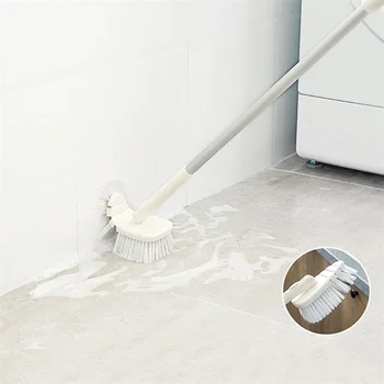 Ajustável de 180°Andar Escova Escova de Limpeza de Casa Wc, Banheira Escovas de Banho Longo tratado Escova de Assoalho de Telha Cerâmica Esfoliação 2