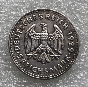Alemão 1929 5RM cópia da moeda 1