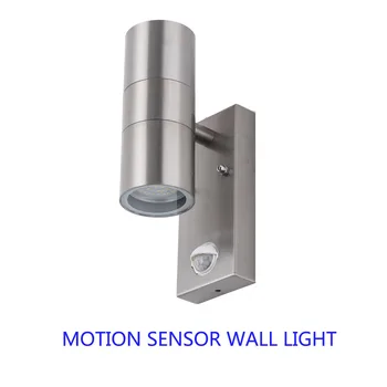 Alta potência de AC85-265V Motion sensor Led Lâmpada de Parede de iluminação exterior ip65 à prova de água de aço inoxidável do diodo emissor de luz 10w lâmpada de parede 2