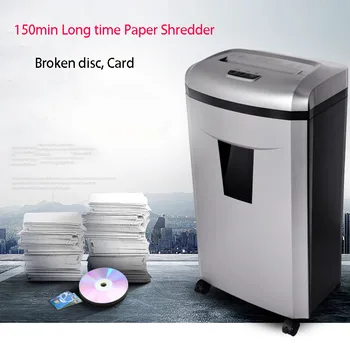 Alto poder de trituração de Grandes longo tempo 28º-office shredder CD/cartão de crédito/business documento Shredder Contínua shredder 150 minutos 1