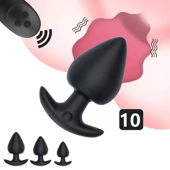 Anal, Vibrador para o Homem do Controle Remoto sem Fio de Silicone Plug anal Gay Plug Brinquedo do Sexo para a Mulher Adulta Produtos Massageador de Próstata 0