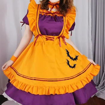 Anbenser Japonesas Kawaii Lolita Vestido De Halloween Trajes Cosplay Cosplay Uniforme Da Escola Menina Vestido De Princesa Jogo De Papel