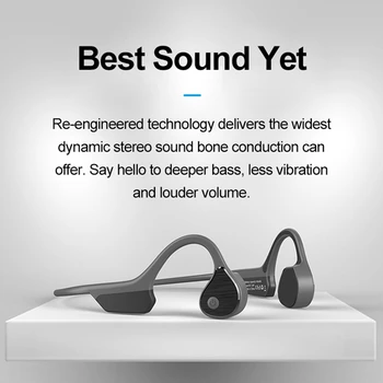 AUMENTO PRO9 Fones de ouvido com Osso Condução de Fones de ouvido sem Fio Blutooth 5.0 Fone de ouvido Sports Impermeável Fone de ouvido Bluetooth 2