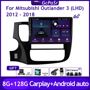 Auto-Rádio, Vídeo, Leitor de Multimídia Para Mitsubishi Outlander 3 GF0W GG0W 2012-2018 de Navegação Android GPS de Áudio Autoradio Carplay 0