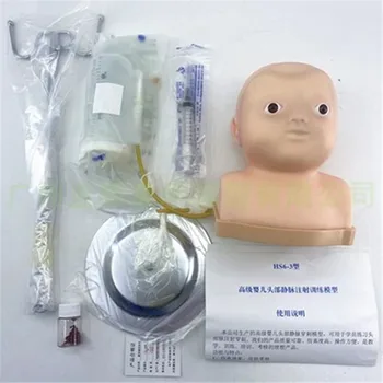 Avançado infantil cabeça de injeção intravenosa modelo de formação bilateral infantil couro cabeludo injeção de modelo de infusão exercício de modelo 0