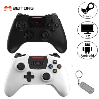 BEITONG Spartan 2 Controlador Bluetooth com 2,4 G Receptor Wireless Joystick Gamepad Jogo de Acessórios para PC Android Vapor 0