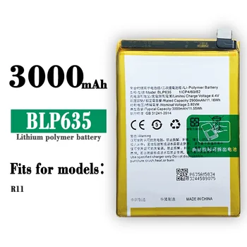 BLP635 100% Originais, Novos de Alta Qualidade Substituição da Bateria Para OPPO R11 R11T-S-M Incorporado de Grande Capacidade de Baterias de Lítio 3000mAh