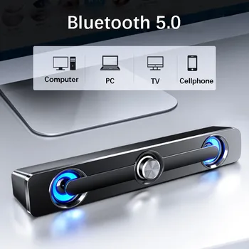 Bluetooth USB alto-Falante Computador Potente alto-Falante Estéreo alto-Falante do Subwoofer Bass Surround de Caixa de Som para PC Portátil telefone Tablet, MP3