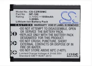 Cameron Sino 1050mAh bateria para CASIO Exilim EX-FC500 EX-ZR50 EX-ZR55 EX-ZR60 EX-ZS220 NP-160 Bateria da Câmera 0
