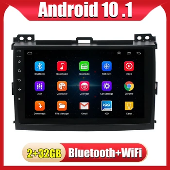 Carro Android 11 de Rádio em seu GPS Navi Jogador Para Toyota Land Cruiser Prado 120 2004-2009 Car Multimedia Player 9 2+32GB WIFI, BT