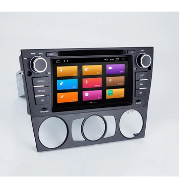 Carro Auto rádio Leitor de DVD 1 Din Carro GPS Navi para BMW E90 E91 E92 E93 com Bluetooth Canbus com volante, RDS Traseira CAM Mapa 1