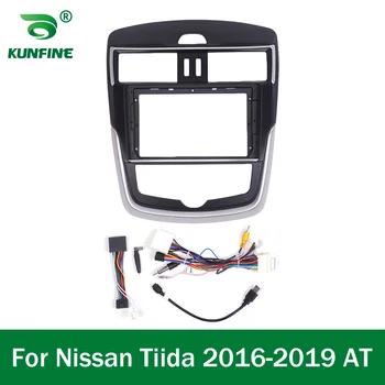Carro GPS de Navegação de Estéreo Para Nissan Tiida 2016 - 2019 Rádio Fáscias Moldura do Painel Ajuste de 9 polegadas 2Din No Traço central da tela 0