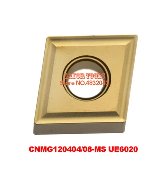 CNMG120404-MS UE6020/CNMG120408-MS UE6020 ,original CNMG 120404/120408 pastilha de metal duro para transformar o porta-ferramenta 0