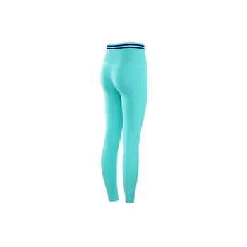 Contraste de Pêssego Hip Calças de Yoga para Mulheres Apertado Esportes Cintura Alta Calças de Fitness 3