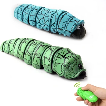 Controle Remoto Infravermelho Caterpillar Brinquedo Engraçado Rc Brinquedo Animal Novidade Bando De Brinquedo Complicado Brinquedos Réptil De Insetos Elétrico 5