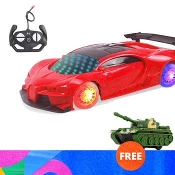 Controle remoto RC Brinquedos de carro luzes 3D Com as luzes do carro de brinquedos de Crianças Meninos Meninas rapazes raparigas Presente Com Luzes Piscando Brinquedos Educativos Luz 0