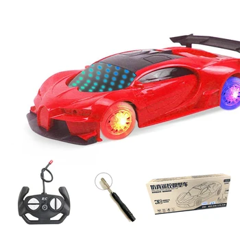 Controle remoto RC Brinquedos de carro luzes 3D Com as luzes do carro de brinquedos de Crianças Meninos Meninas rapazes raparigas Presente Com Luzes Piscando Brinquedos Educativos Luz 2