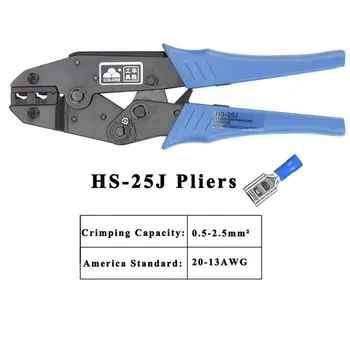 CORES HS-25J alicate de crimpagem de terminais isolados e conectores de auto-regulação da capacidade de 0,5-2.5mm2 20-13AWG ferramentas manuais 1
