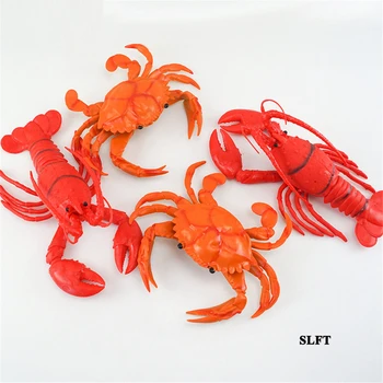 crianças brinquedos para as crianças de loja de loja de decoração de simulação de animais do mar do modelo falso caranguejo lagosta lagosta lagosta, camarão camarão adereços 0
