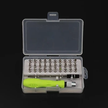 Criativa-32 Em 1 chave de Fenda Conjunto de Precisão-Mini Magnético chave de Fenda que Bit Kit Câmera do Telefone Portátil de Manutenção de Ferramenta de Reparo KXRE