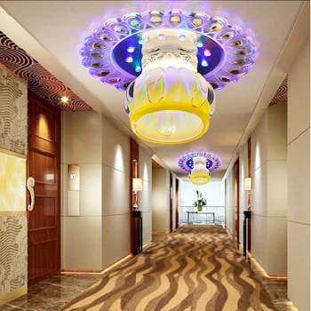 criativo quadrado LED luz de teto de cristal,aplicável para os corredores,alpendres e saguões lampada led abajur 20cm AC220-240V 0