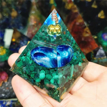 Cristal Natural Cascalho Orgonite Pirâmide Casa, Artigos Decorativos Dropshipping 2021 Melhor Venda De Produtos De Pedra Atacadista De Suprimentos