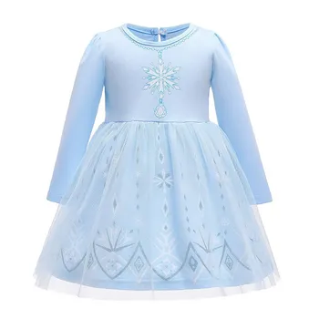 De 1 A 6 Anos Crianças De Vestuário Meninas De Vestidos De Menina Elsa Sereia Princesa Cinderella Dress Criança Pequena Menina Roupas De Natal 1