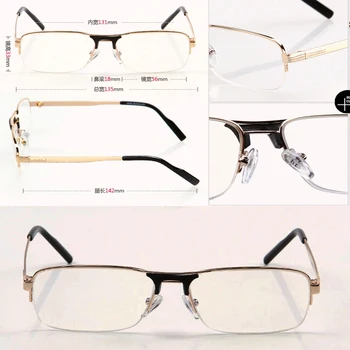 De 2015, Novo Designer de CRISTAL de Titânio Liga de alta qualidade de aviação estilo Richman oculos óculos de leitura +1 +1.50 +2.0 +3.0 +3.5 +4 0