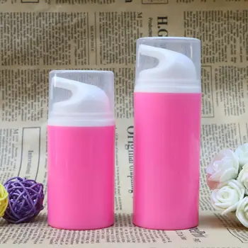 De 50 ml, 80 ml Rosa de Plástico Airless Garrafas Vazias de embalagens de Cosméticos Embalagens de Cosméticos garrafa de Maquiagem Ferramentas para Shampoo Loções