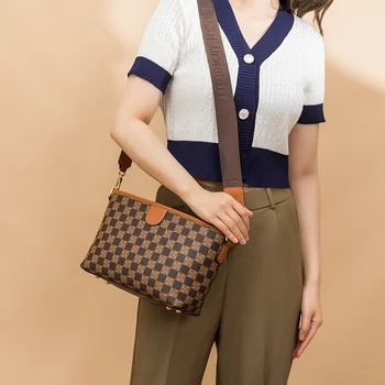 Design pequeno de impressão nas axilas das mulheres do saco da nova moda casual de ombro grande, com uma grande capacidade de ombro único saco crossbody